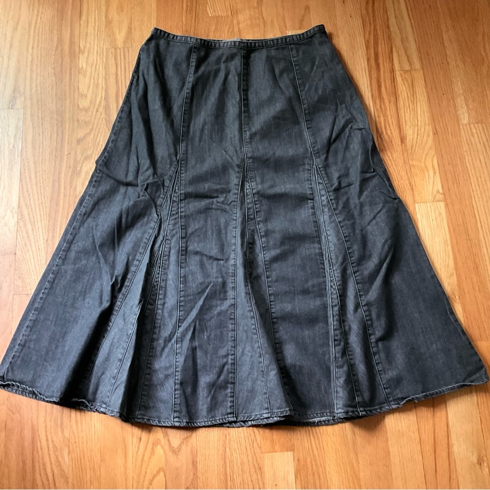 Territory Ahead maxi skirt ⭐️ black denim flare ⭐️ Isabella Bird ⭐️ modest